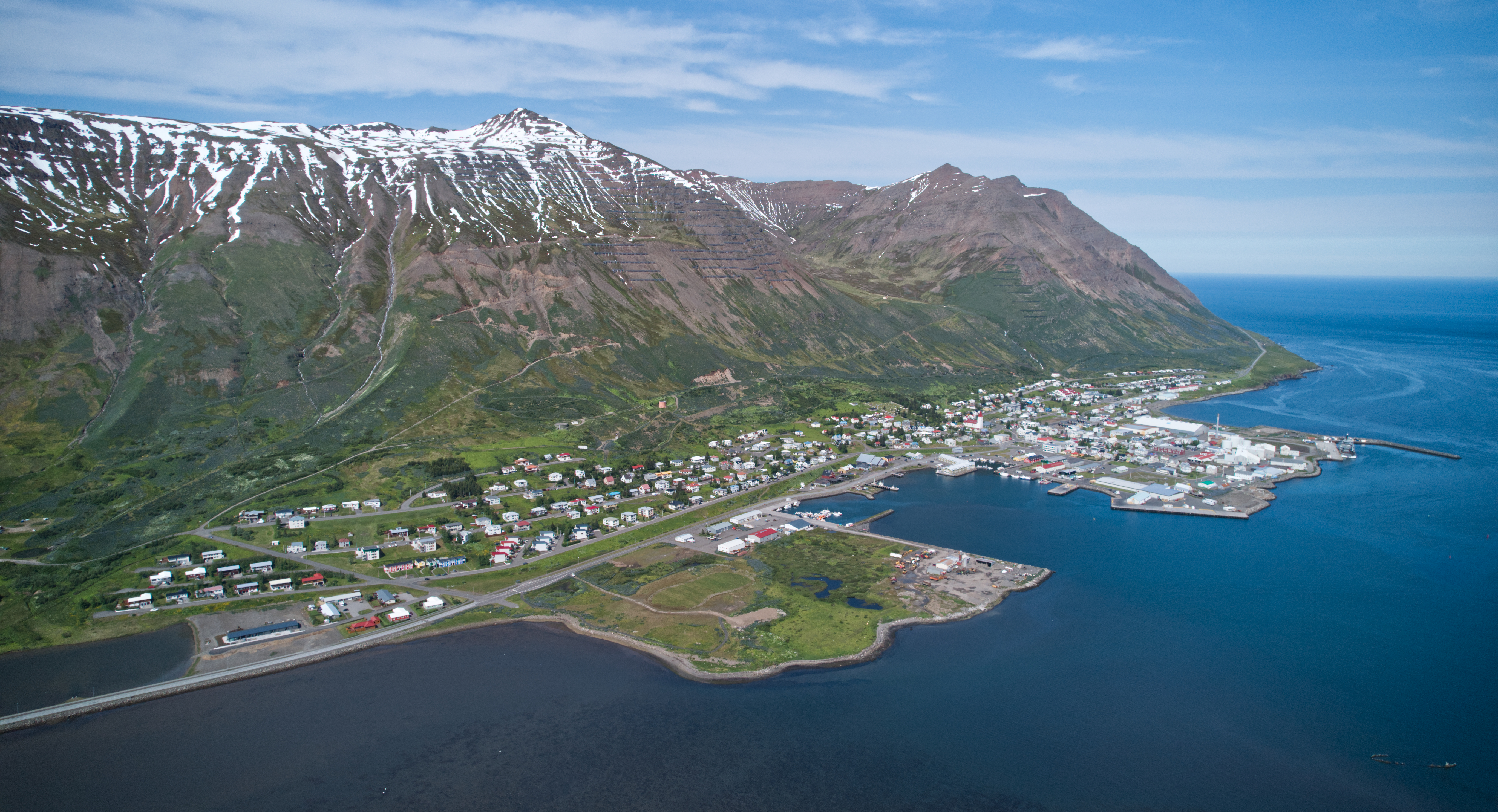Siglufjörður fishing town in North Iceland