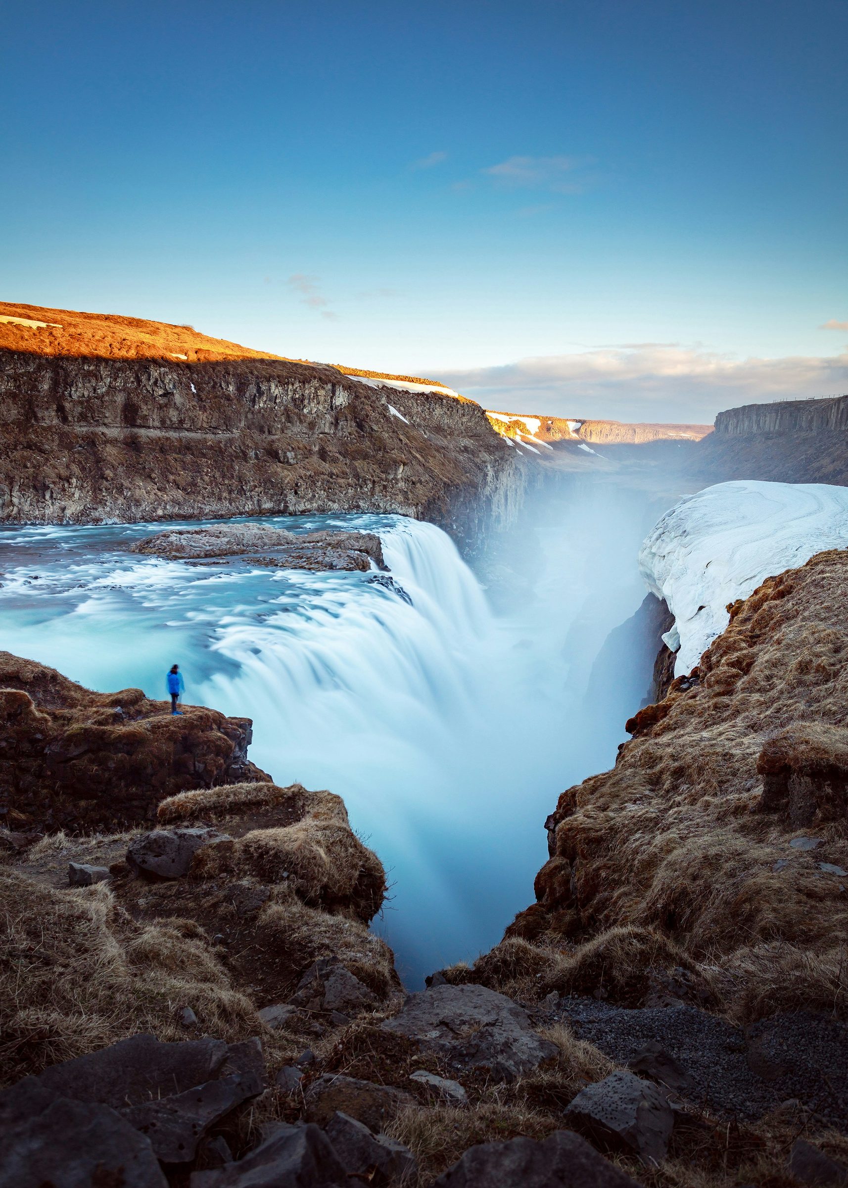 Gullfoss waterfall on the Golden Circle in Iceland