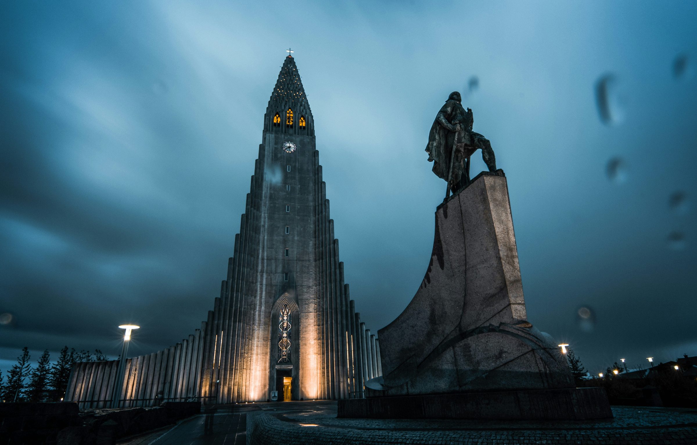 Hallgrímskirkja church in central Reykjavík