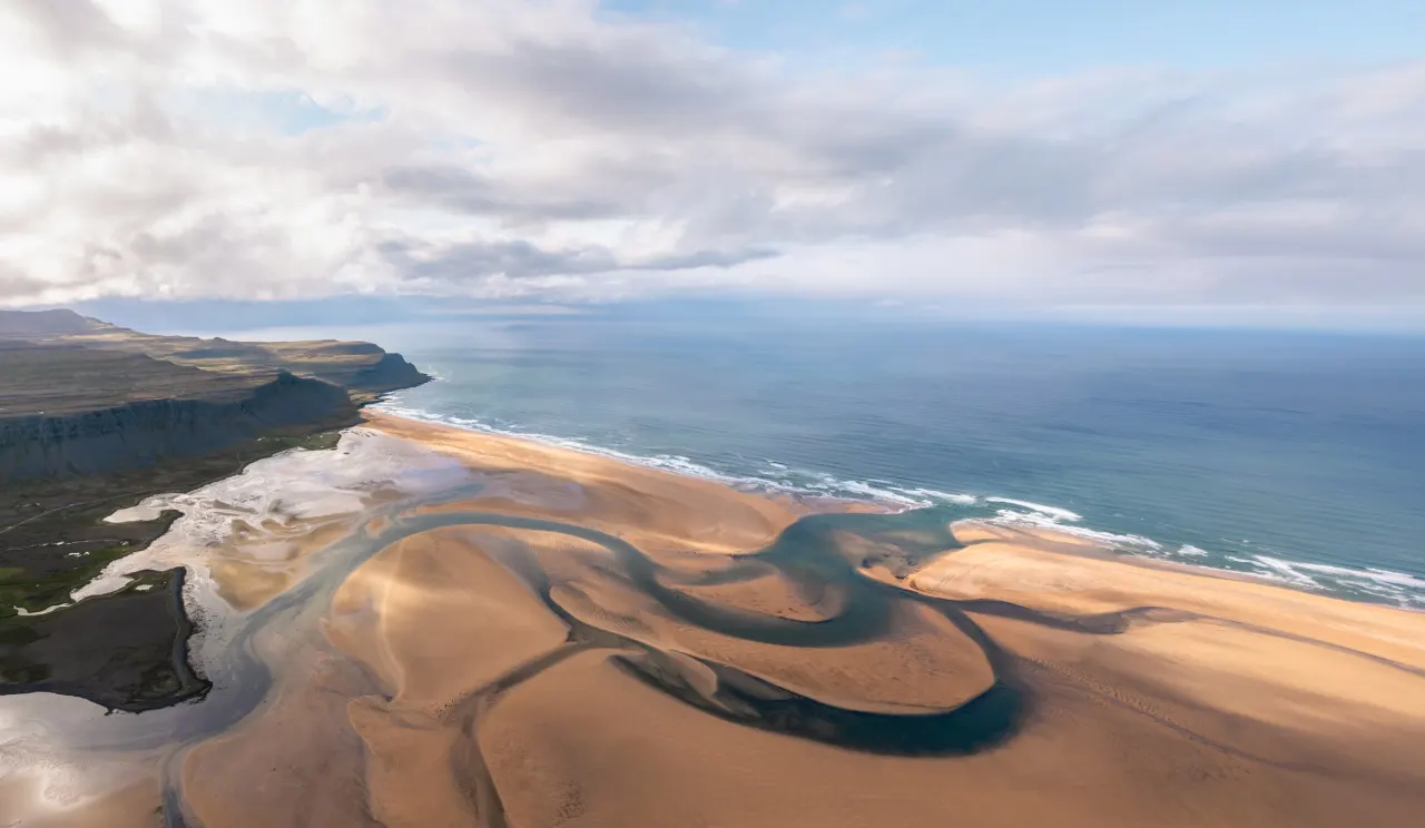 Rauðisandur red sand beach Westfjords Iceland