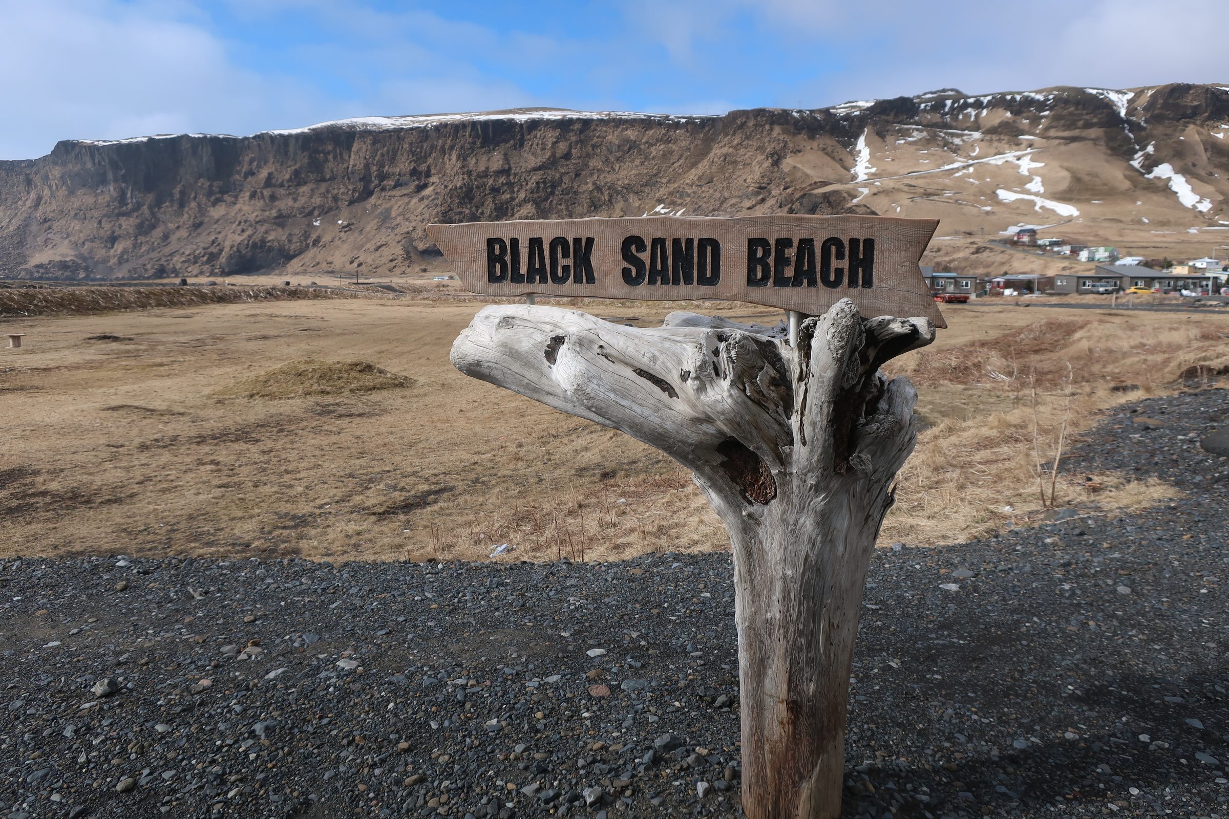 The village of Vík on Iceland's South Coast